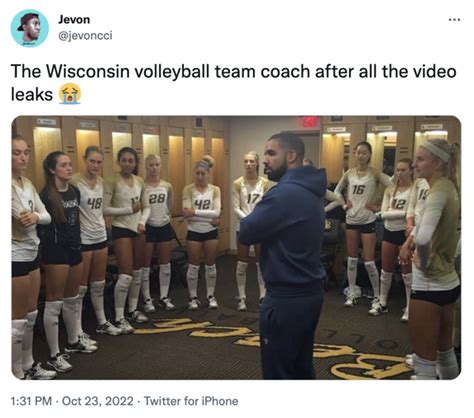 wisconsin volleyball team nude leaks|Wisconsin volleyball team be like : r/shitposting .